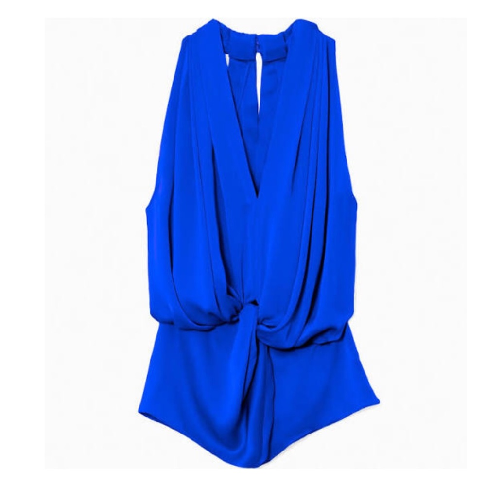 RAMY BROOK MARIE SLEEVELESS KNOT FRONT TOP